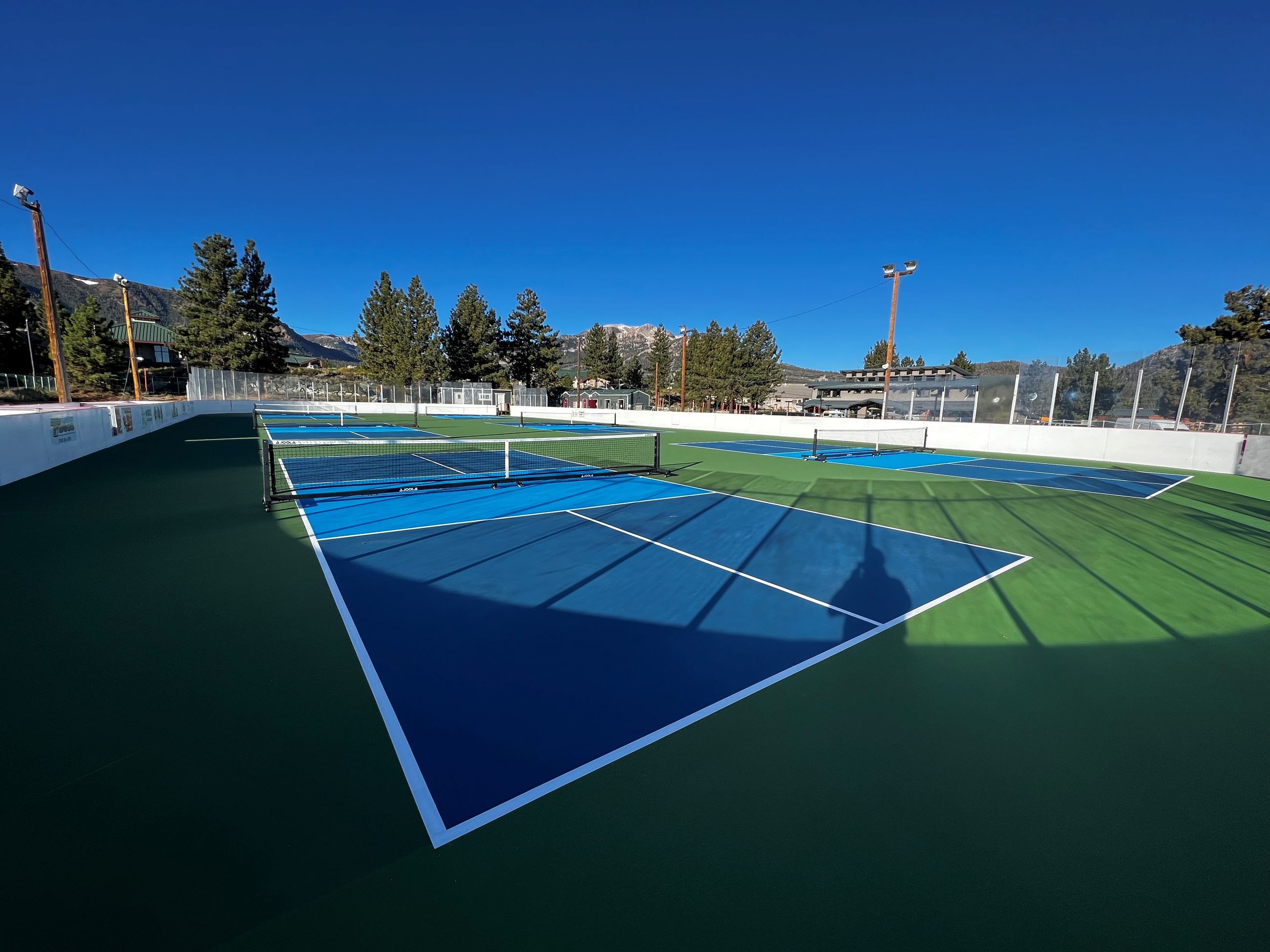 Pickelball Courts looking west